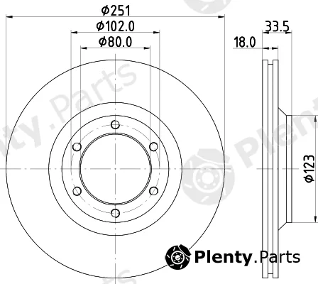 Mintex MDC620 — Brake Disc