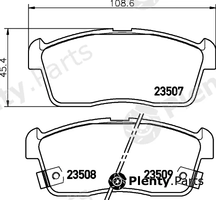 Mintex MDB1987 — Brake Pad Set, disc brake