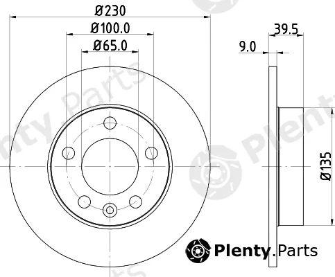 Mintex MDC80980C — Brake Disc