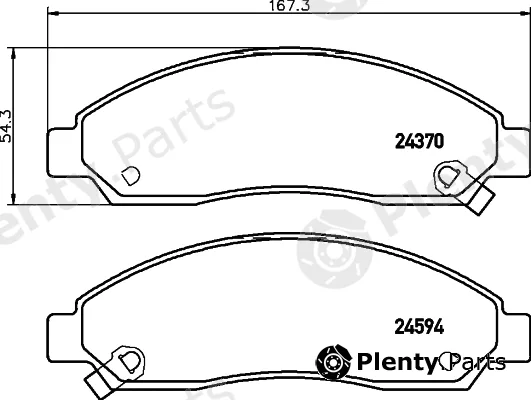 Mintex MDB2632 — Brake Pad Set, disc brake