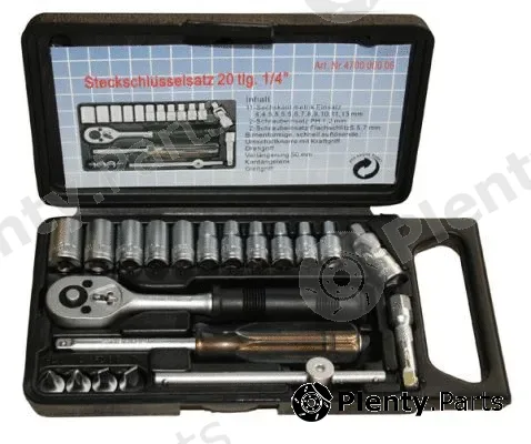 Dresselhaus 4700/000/06 — Socket Wrench Set Profi-Steckschlüsselsatz 20 tlg. 1/4 Zoll Antrieb