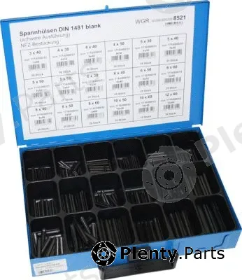 Dresselhaus 4499/000/068521 — Assortment, roll pins Sortimente Spannhülsen DIN 1481 schwere Ausführung, blank