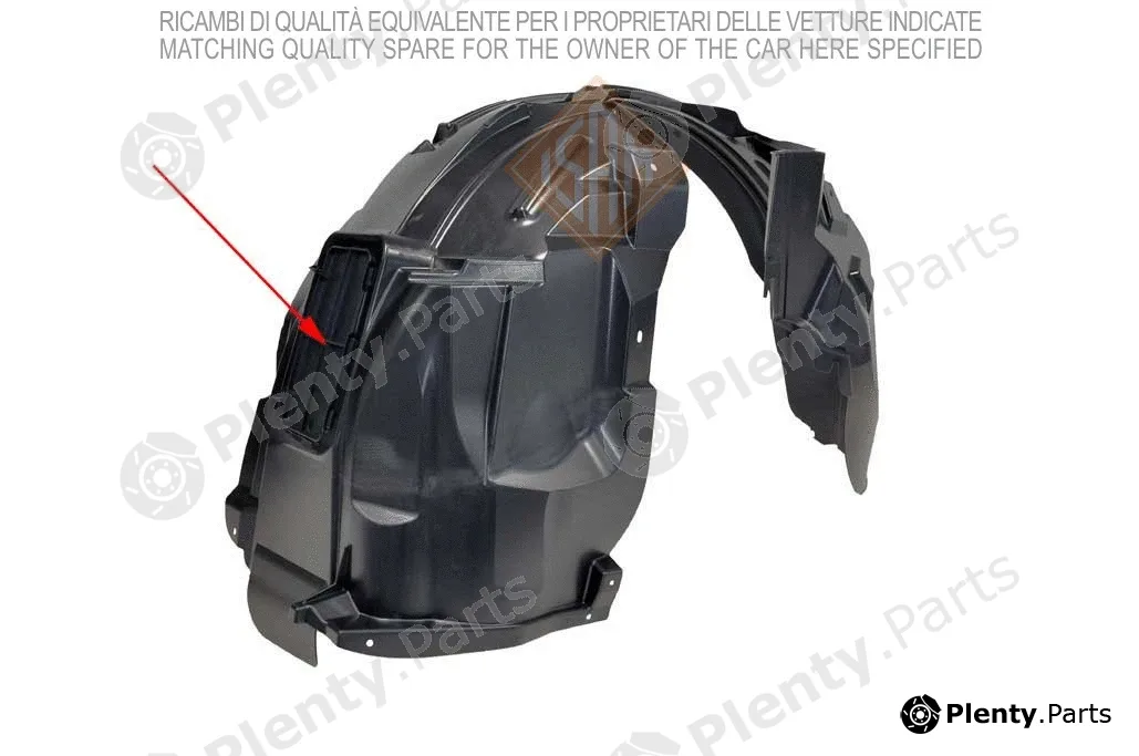 ISAMSpA 0156611 — Liner, wheelhouse SHELTER