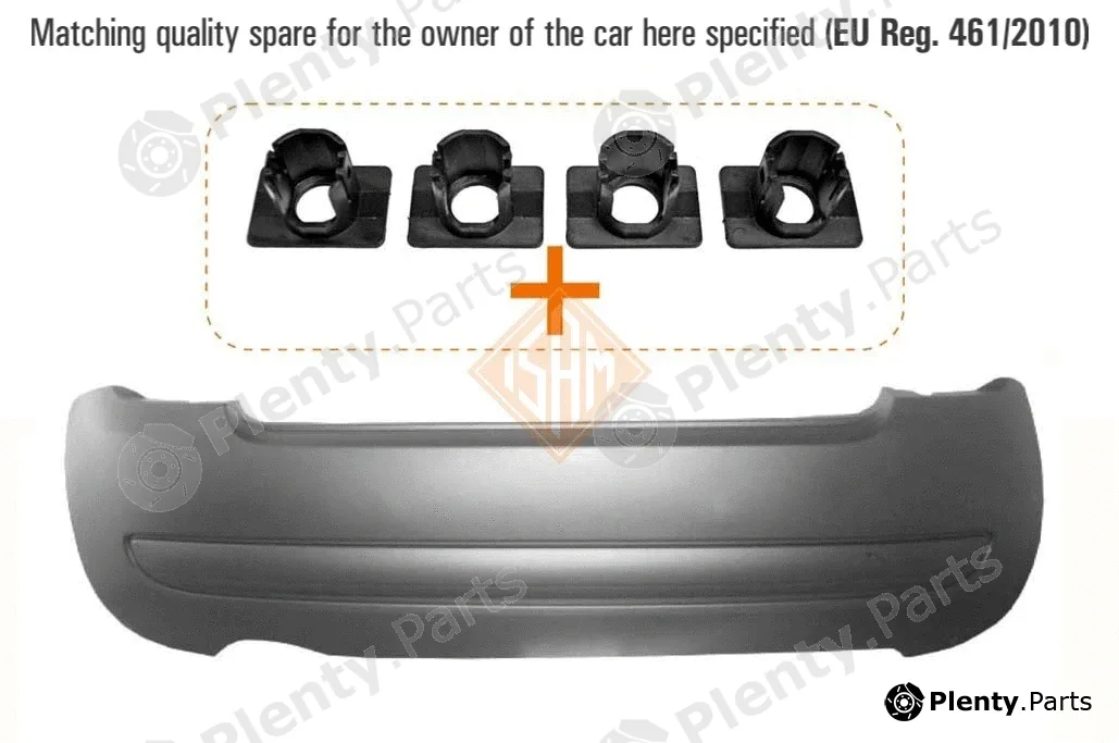 ISAMSpA 0130121 — Bumper REAR BUMPER - TUV SUD CERTIFIED