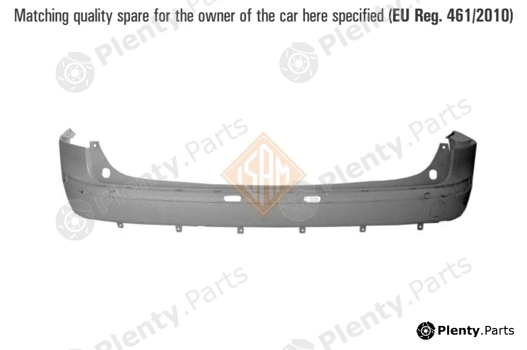 ISAMSpA 1004122 — Bumper REAR BUMPER - TUV SUD CERTIFIED