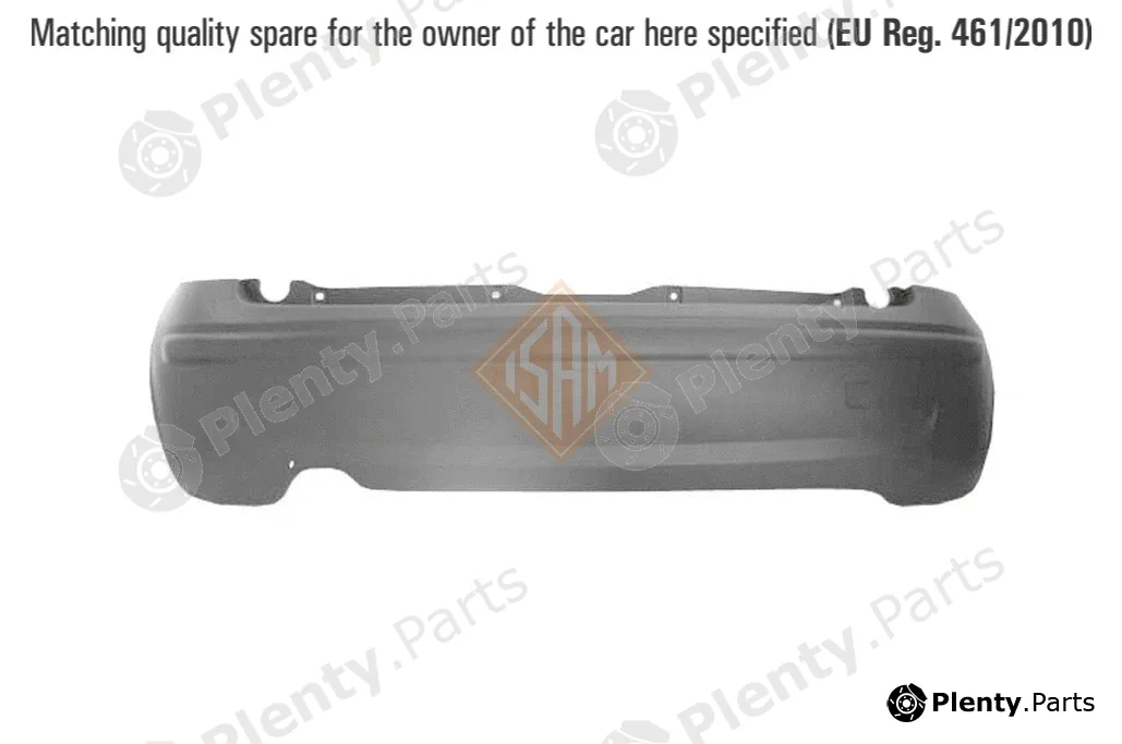 ISAMSpA 0105120 — Bumper REAR BUMPER - TUV SUD CERTIFIED