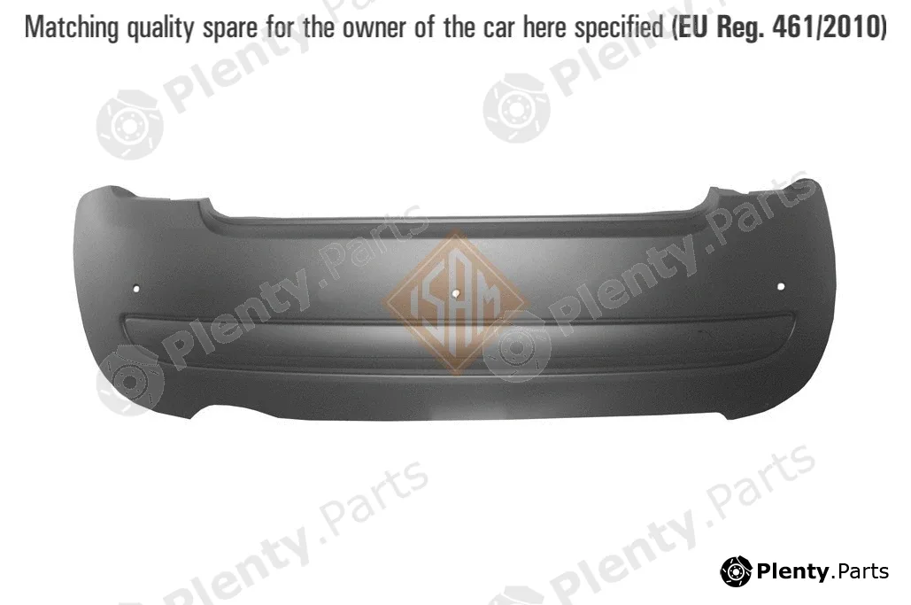 ISAMSpA 0130123 — Bumper REAR BUMPER - TUV SUD CERTIFIED