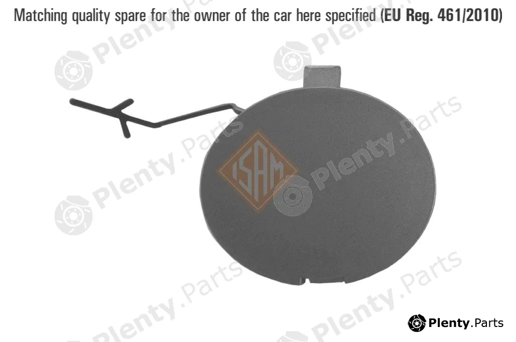 ISAMSpA 0138810 — Bumper Cover, towing device TOW BAR HOOK COVER - TUV SUD CERTIFIED
