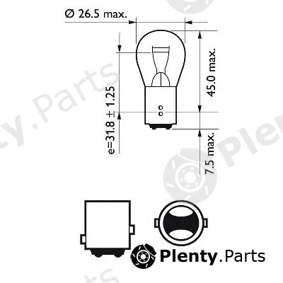 Philips 12499B2 — Bulb, direction indicator