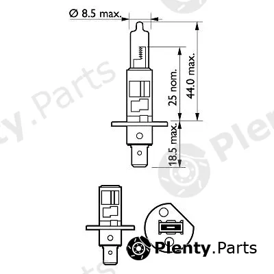 Philips 12258PRB1 — Bulb, spotlight Vision
