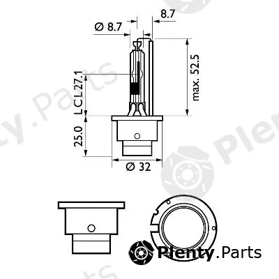 Philips 85126WHV2S1 — Bulb, spotlight Xenon WhiteVision gen2