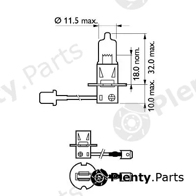 Philips 12336PRC1 — Bulb, spotlight Vision