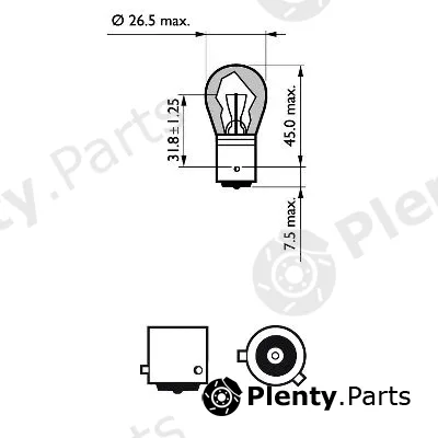 Philips 12496LLECOCP — Bulb, direction indicator LongLife EcoVision