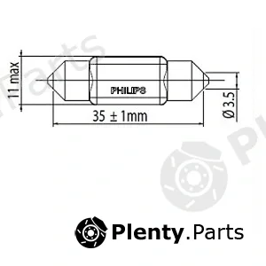 Philips 11854CU31B1 — Bulb, licence plate light Ultinon Pro3100 LED-SI