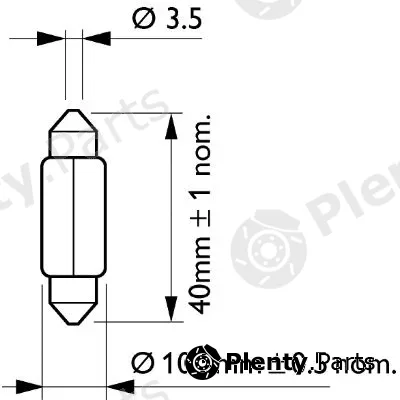Philips 12866B2 — Bulb, interior light