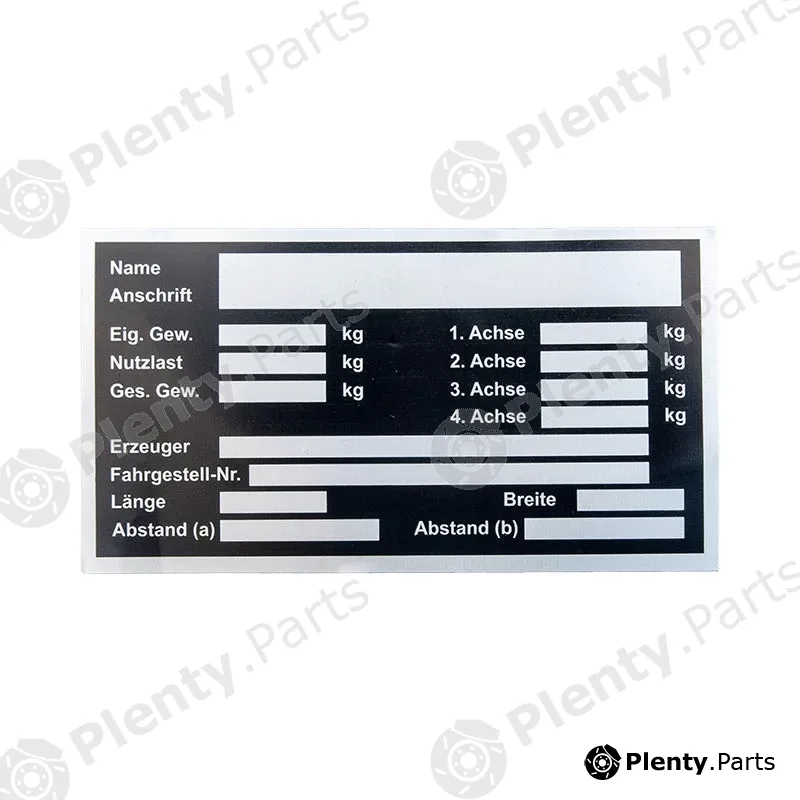 Frielitz 001010996 — Type Label