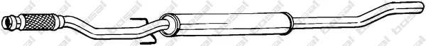 Klokkerholm 286-415 — Centre Muffler