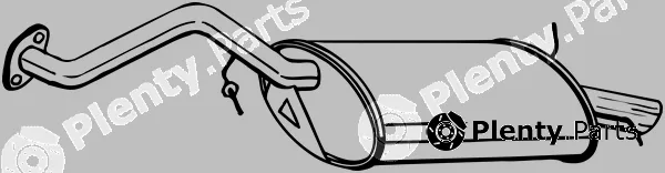 Klokkerholm 115-157 — Rear Muffler