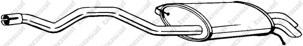 Klokkerholm 286-477 — Rear Muffler