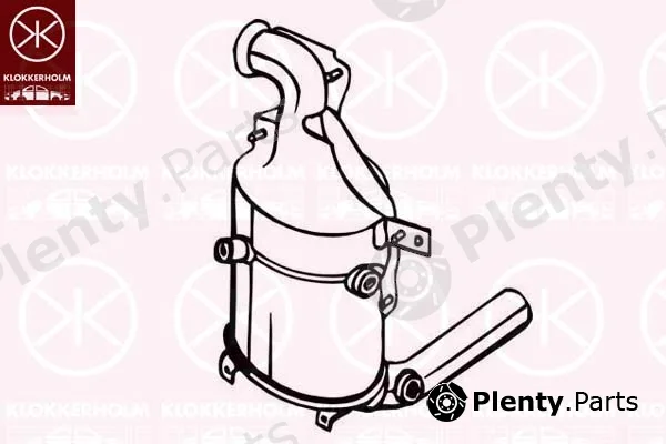 Klokkerholm 095-576 — Soot/Particulate Filter, exhaust system