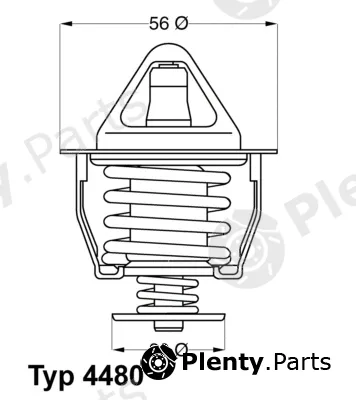 BorgWarner (Wahler) 4480.82D — Thermostat, coolant