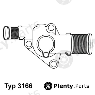 BorgWarner (Wahler) 3166.89D — Thermostat, coolant