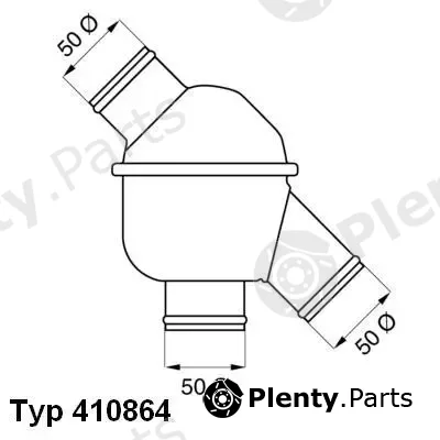 BorgWarner (Wahler) 410864.83D0 — Thermostat, coolant