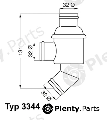 BorgWarner (Wahler) 3344.80 — Thermostat, coolant