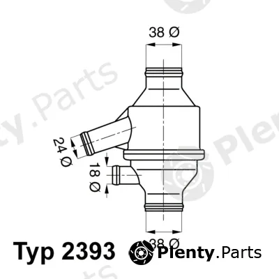 BorgWarner (Wahler) 2393.75 — Thermostat, coolant