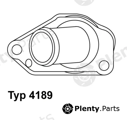 BorgWarner (Wahler) 4189.87D — Thermostat, coolant