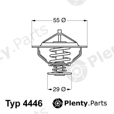 BorgWarner (Wahler) 4446.83D — Thermostat, coolant