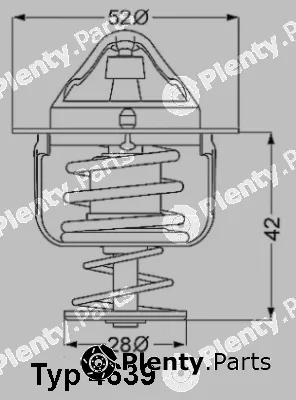 BorgWarner (Wahler) 4639.82D — Thermostat, coolant