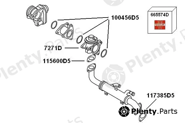 BorgWarner (Wahler) 7900422 — Exhaust Gas Recirculation