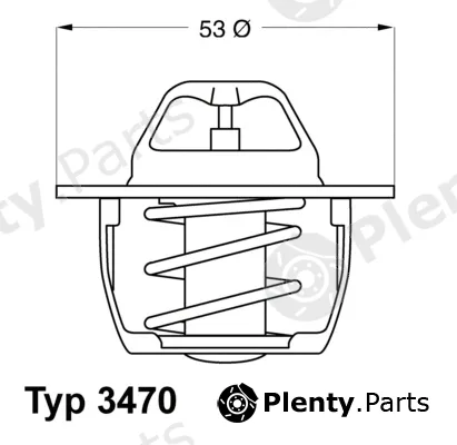 BorgWarner (Wahler) 3470.89D50 — Thermostat, coolant