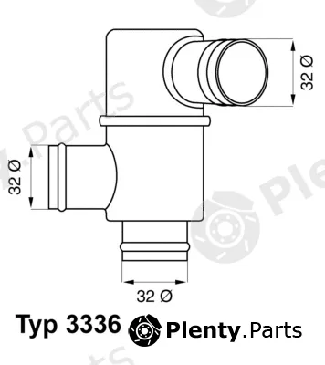 BorgWarner (Wahler) 3336.83 — Thermostat, coolant