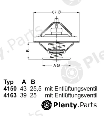 BorgWarner (Wahler) 4150.79D50 — Thermostat, coolant