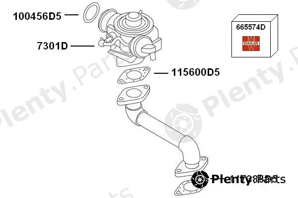 BorgWarner (Wahler) 7900427 — Exhaust Gas Recirculation