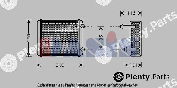 AKS Dasis 079060N — Heat Exchanger, interior heating