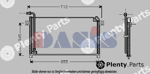 AKS Dasis 072006N — Condenser, air conditioning
