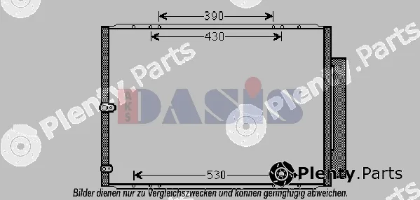 AKS Dasis 212074N — Condenser, air conditioning