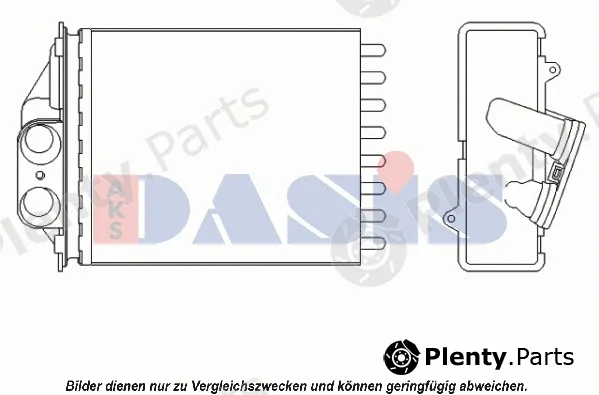 AKS Dasis 089017N — Heat Exchanger, interior heating