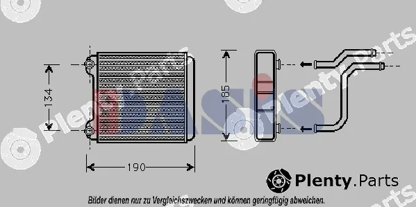 AKS Dasis 489002N — Heat Exchanger, interior heating