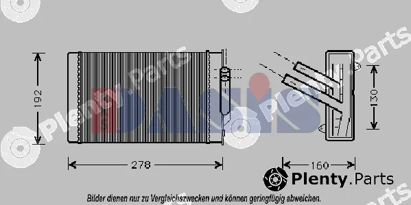 AKS Dasis 529000N — Heat Exchanger, interior heating