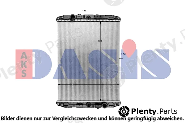 AKS Dasis 290070SXB — Radiator, engine cooling