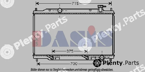 AKS Dasis 070153N — Radiator, engine cooling