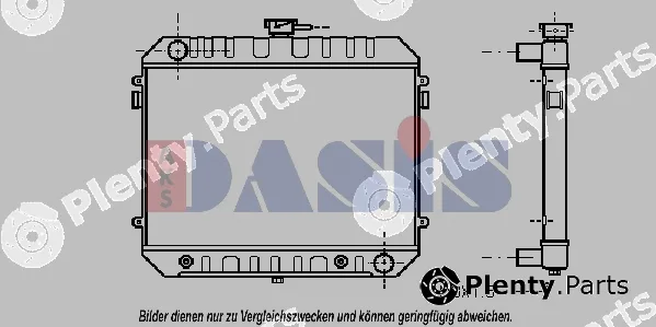AKS Dasis 150930N — Radiator, engine cooling