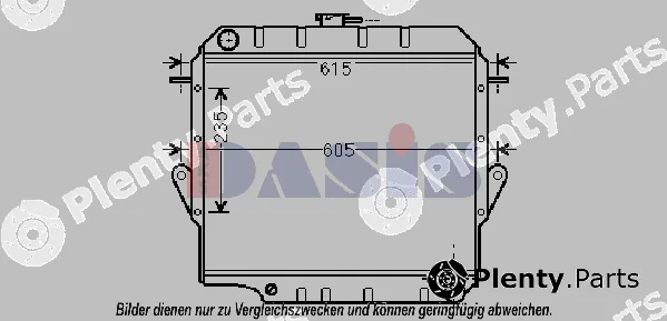 AKS Dasis 210227N — Radiator, engine cooling