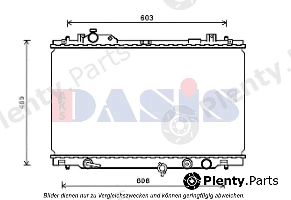 AKS Dasis 210253N — Radiator, engine cooling