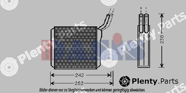 AKS Dasis 159210N — Heat Exchanger, interior heating