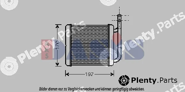 AKS Dasis 516007N — Heat Exchanger, interior heating
